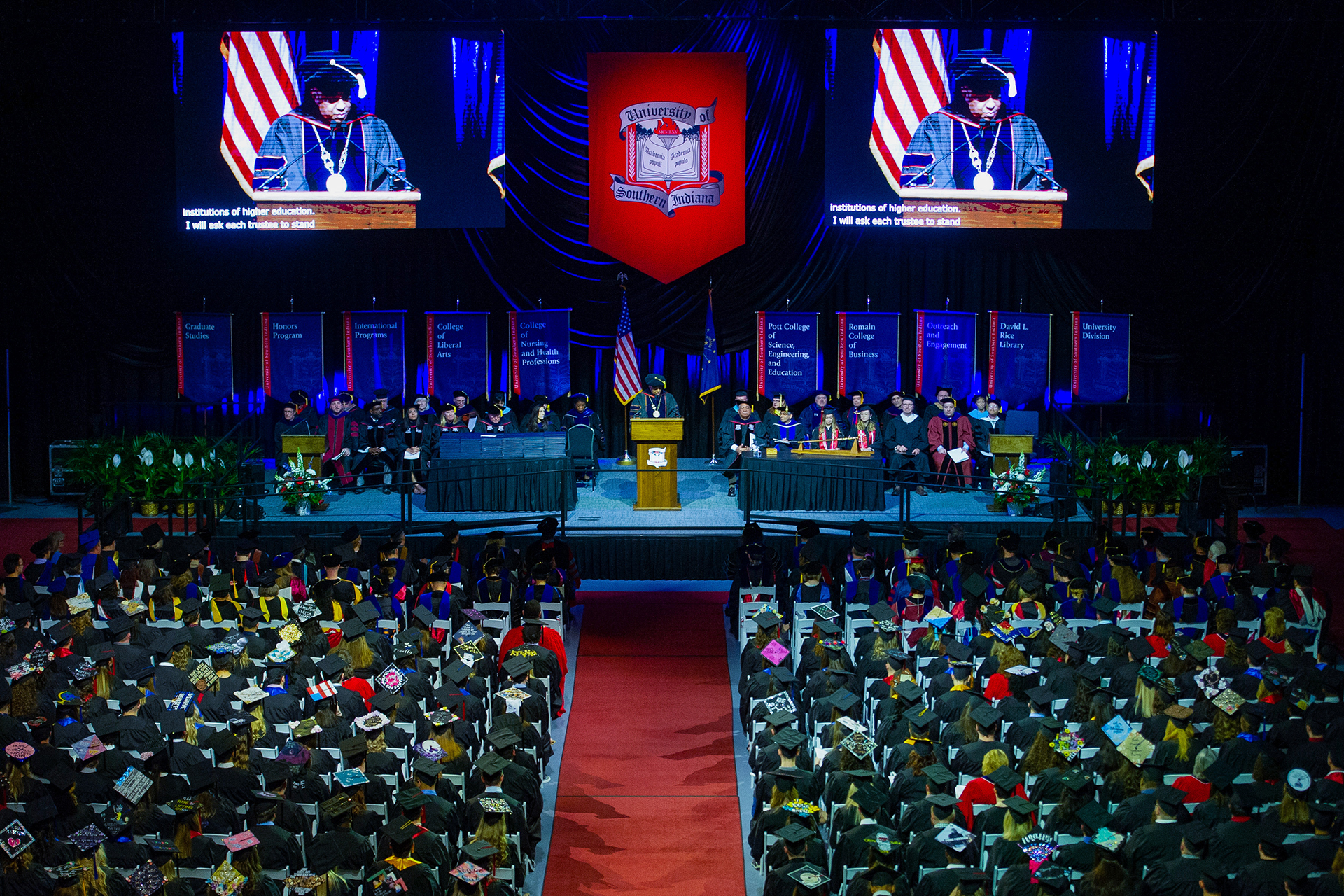 Commencement at the Arena