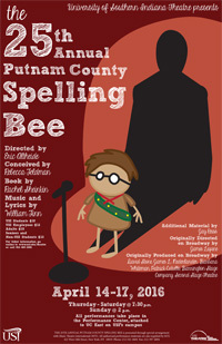 25th Annual Putnam County Spelling Bee poster, digital print, Jessica Stallings