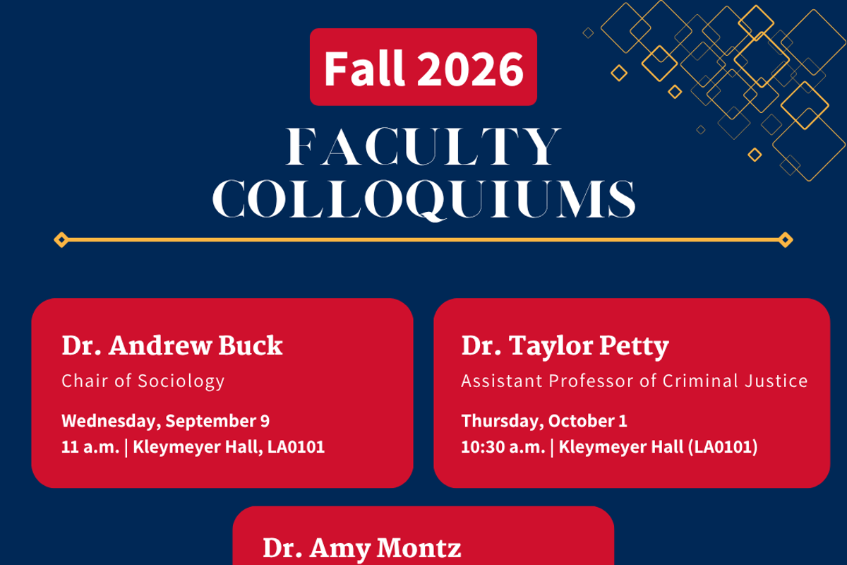 Fall Liberal Arts Faculty Colloquium Series to begin September 9