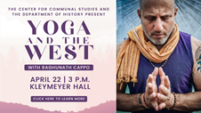 Event poster for Yoga and the West