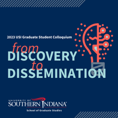 from discovery to dissemination, 2023 graduate student colloquium logo