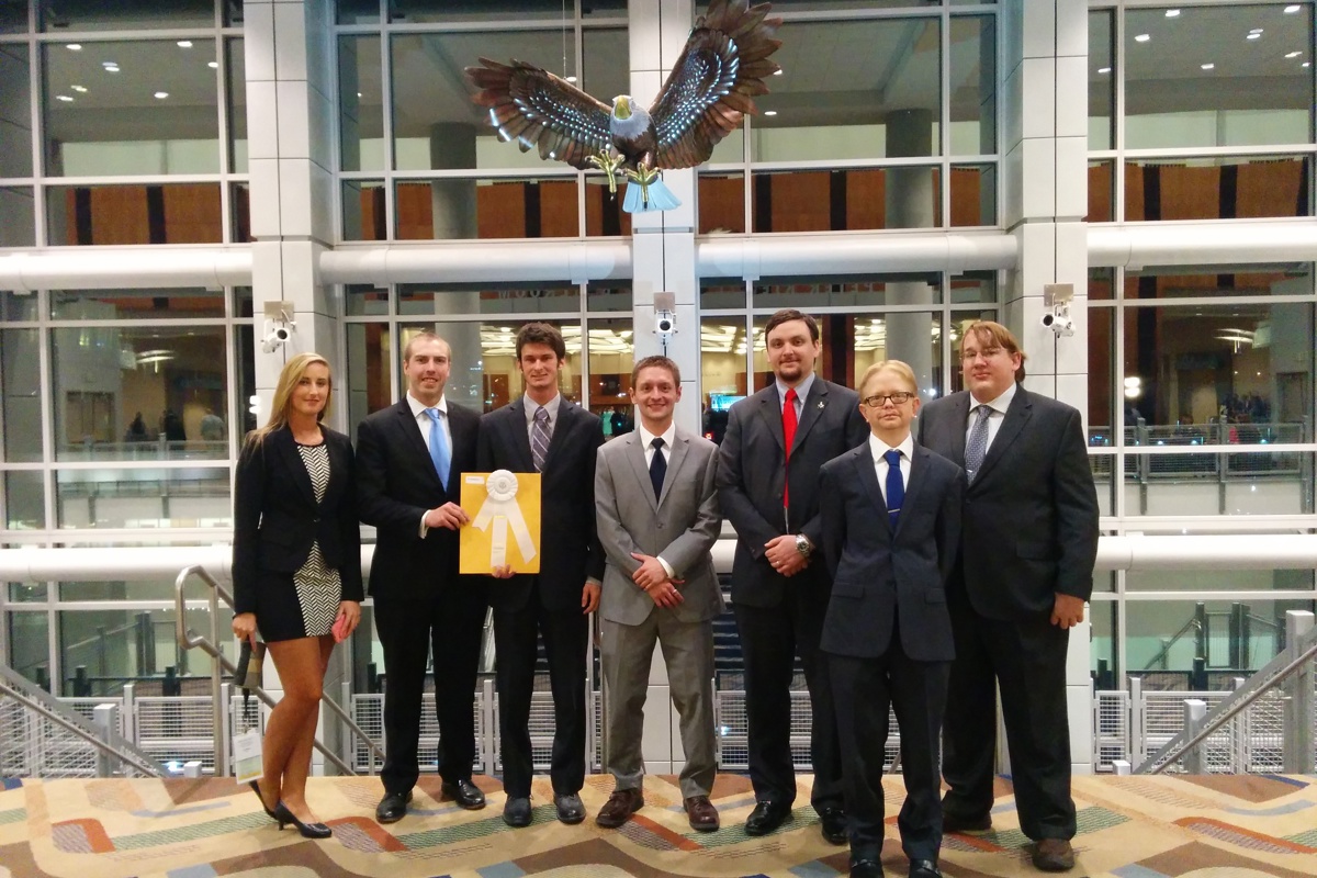 L to R: Lindsey Howes, Bradley Cadden, Tyler Shemwell, Jace Bittner, Mark Lewellyn, Brian Ensor, Christopher Weaver.