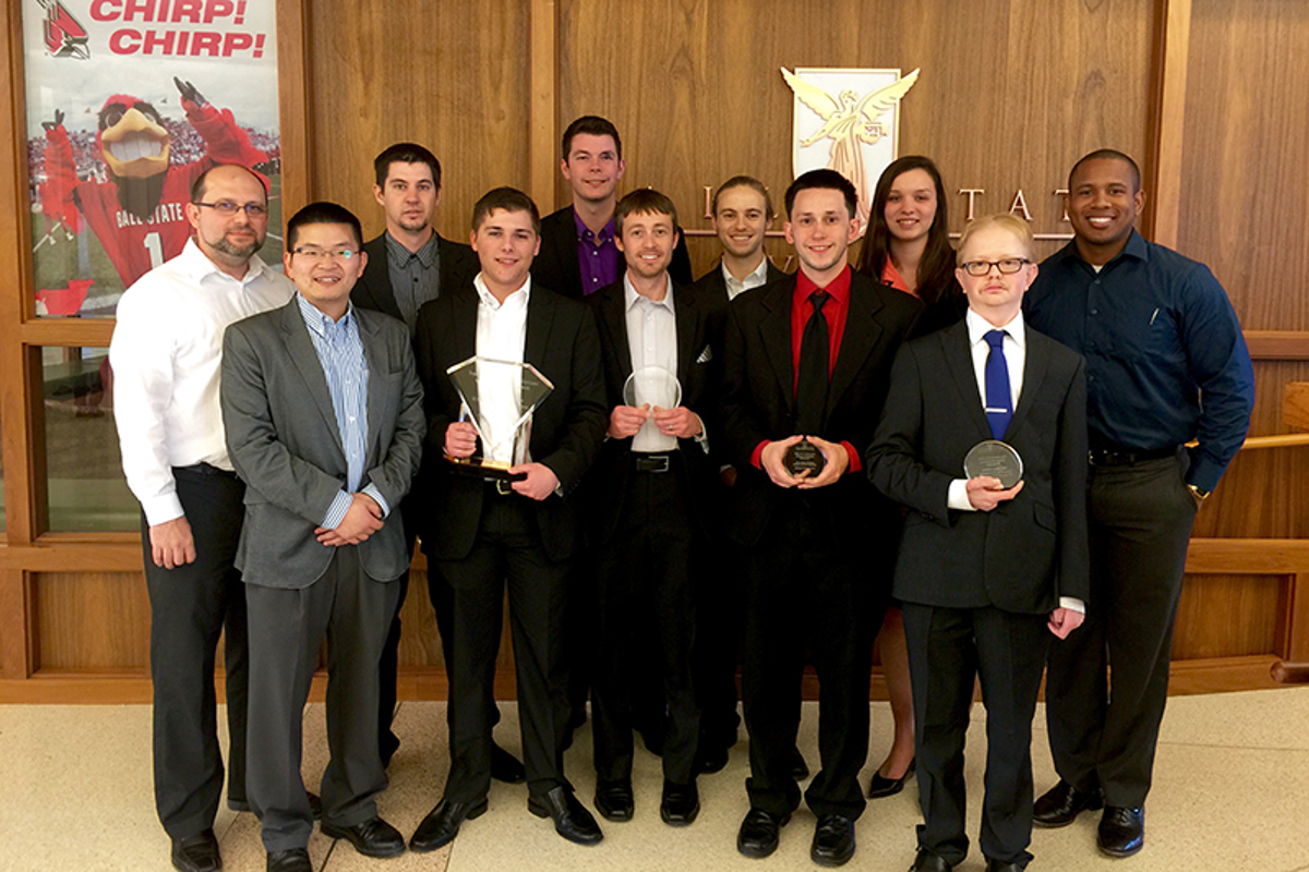 Left to right: Dr. Dinko Bacic, Dr. Gongjun Yan, Steve Babcock, Matt Lockard, Chase Hunt, Jared Shade, Chad Greenwood, Jared Hermayer, Courtney Henson, Brian Ensor, and Cleo Walker.