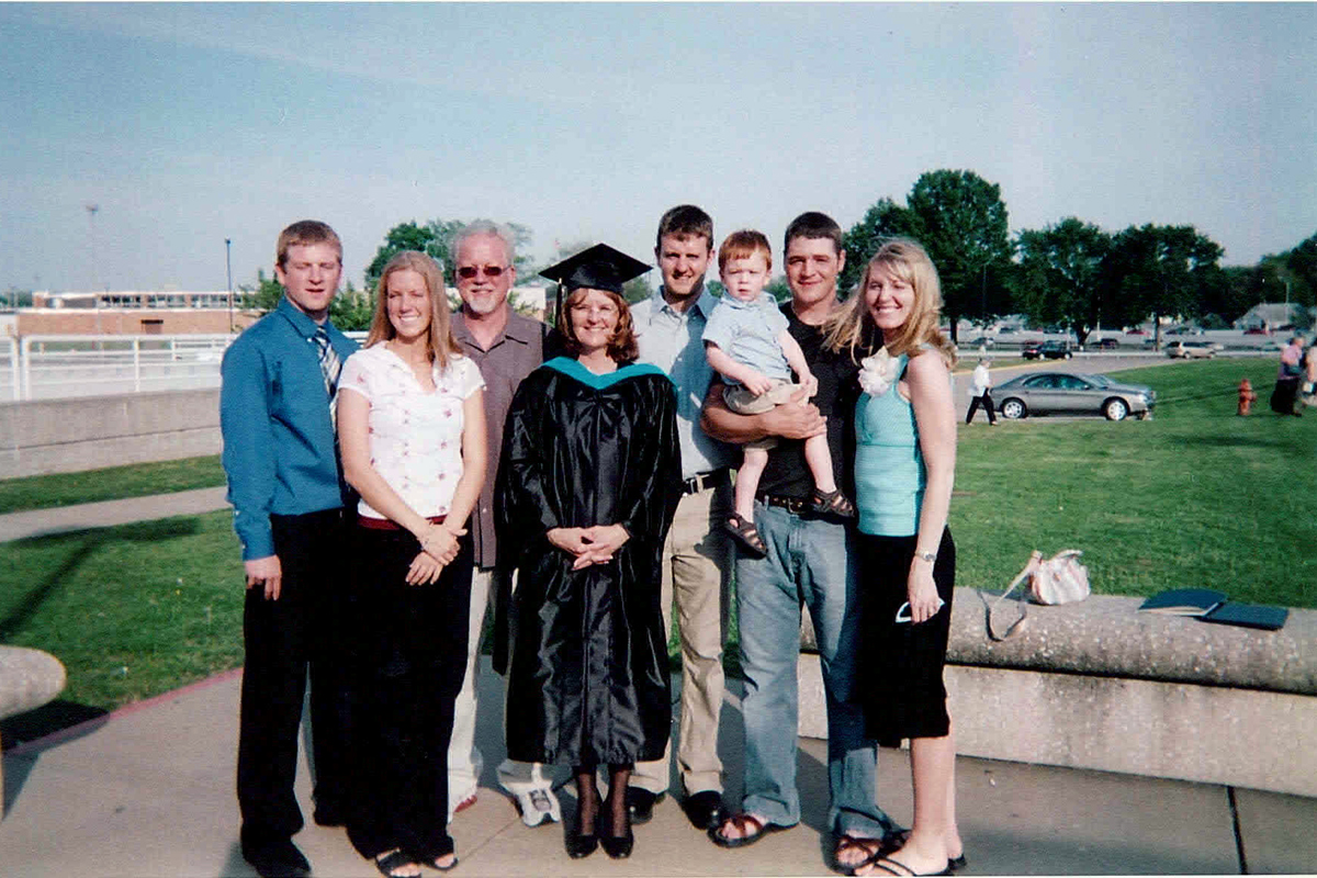 Janet Johnson with family