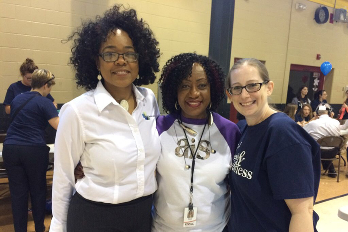 (L to R) Kerseclia Patterson, Bettye Poole and Dr. Erin Reynolds