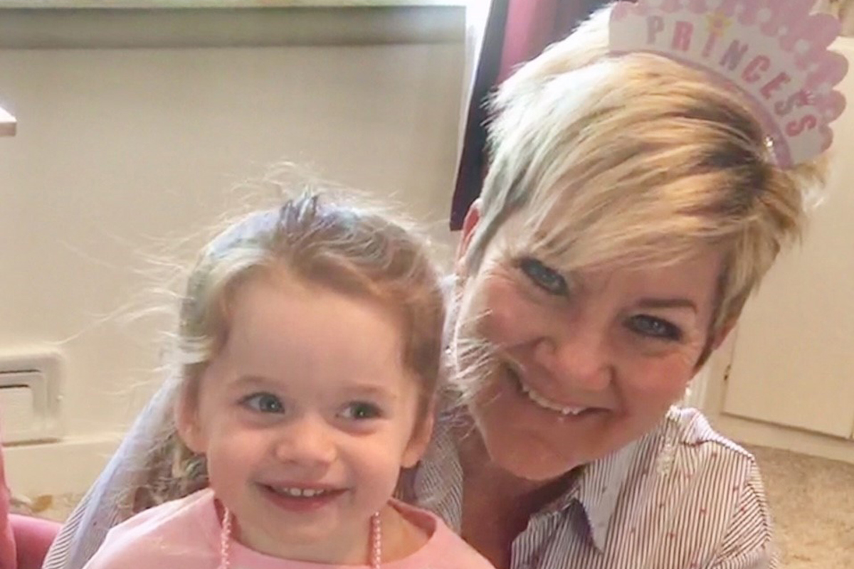 Julie Whorl with her granddaughter, Nora