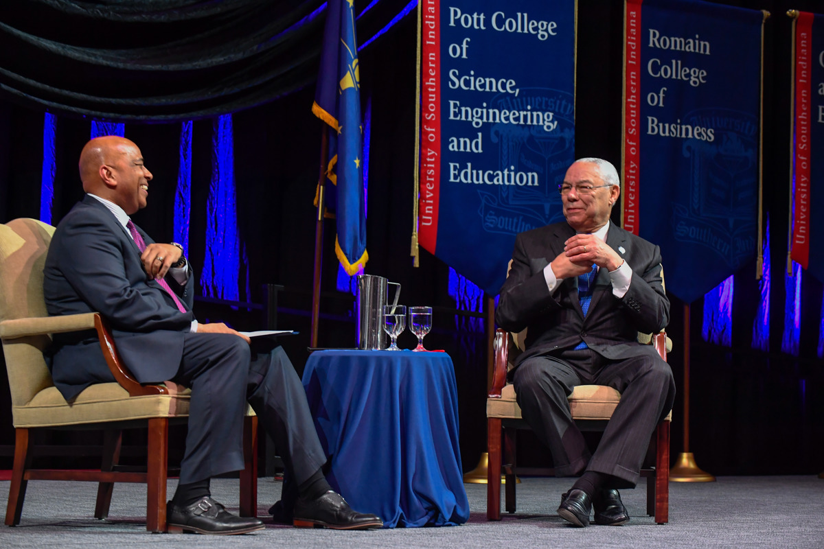 General Colin Powell offers lessons on failure, leadership 