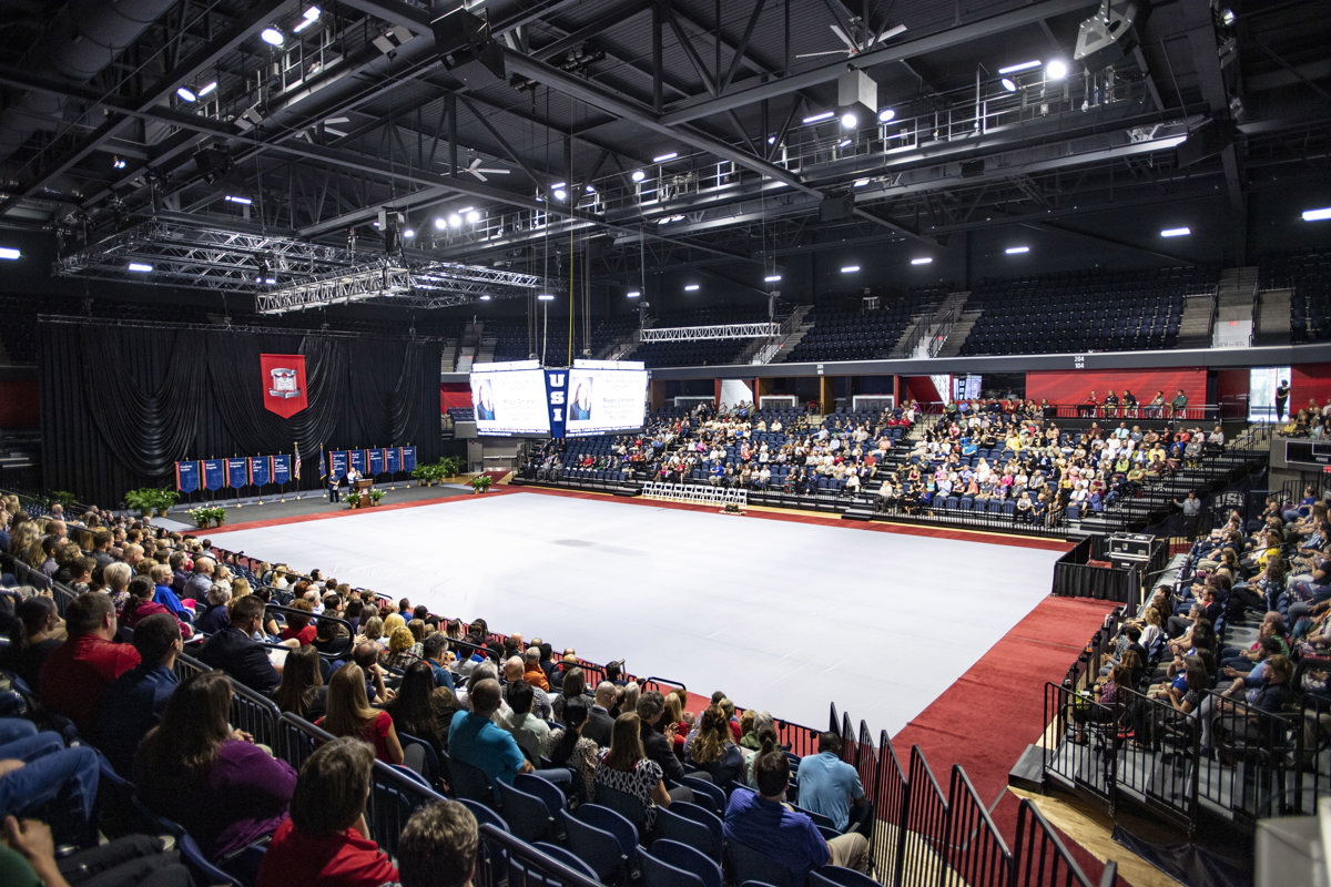 USI employees attend the 2019 Fall University Meeting in Screaming Eagles Arena