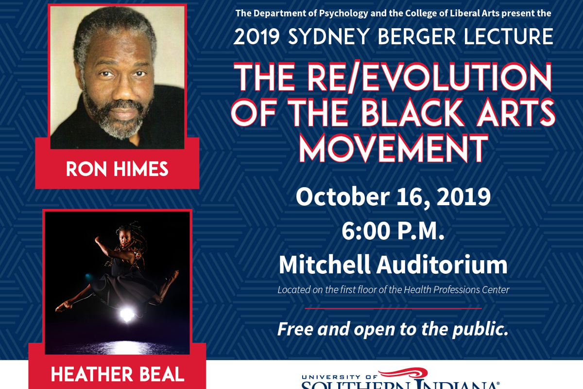 2019 Berger Lecture presentation to cover "The Re/Evolution of the Black Arts Movement"