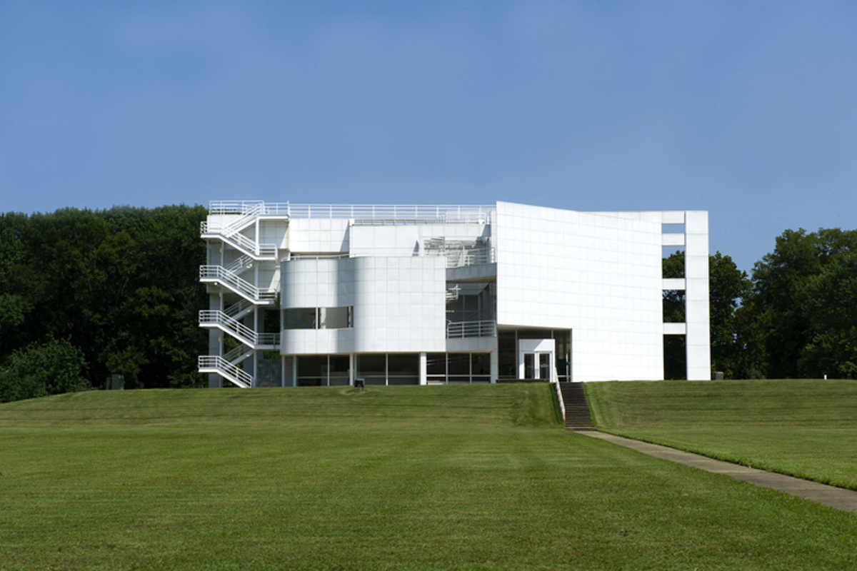 Atheneum Visitors Center in New Harmony, Indiana