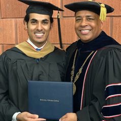 Talal Alanazi and President Rochon
