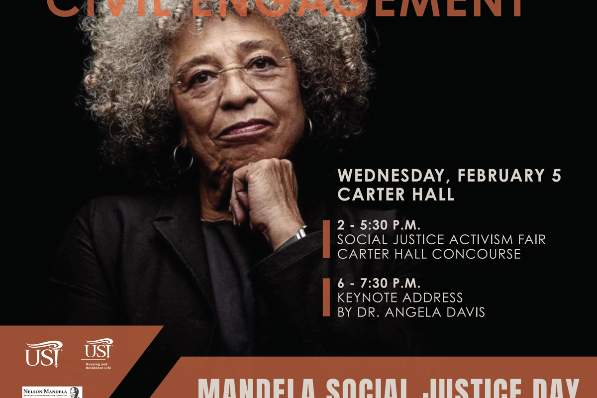Angela Davis to deliver 2020 Nelson Mandela Social Justice Day keynote at USI