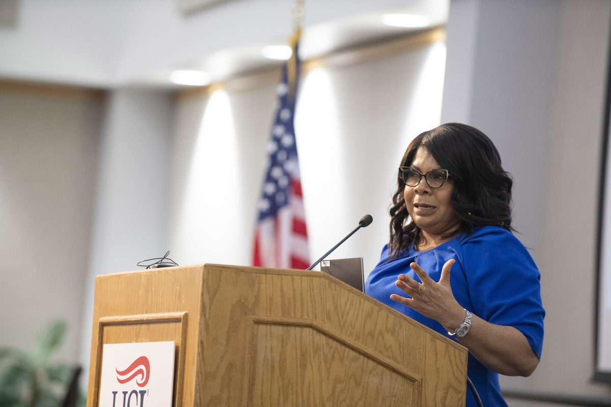 April Ryan speaks at USI's Martin Luther King, Jr. Memorial Luncheon