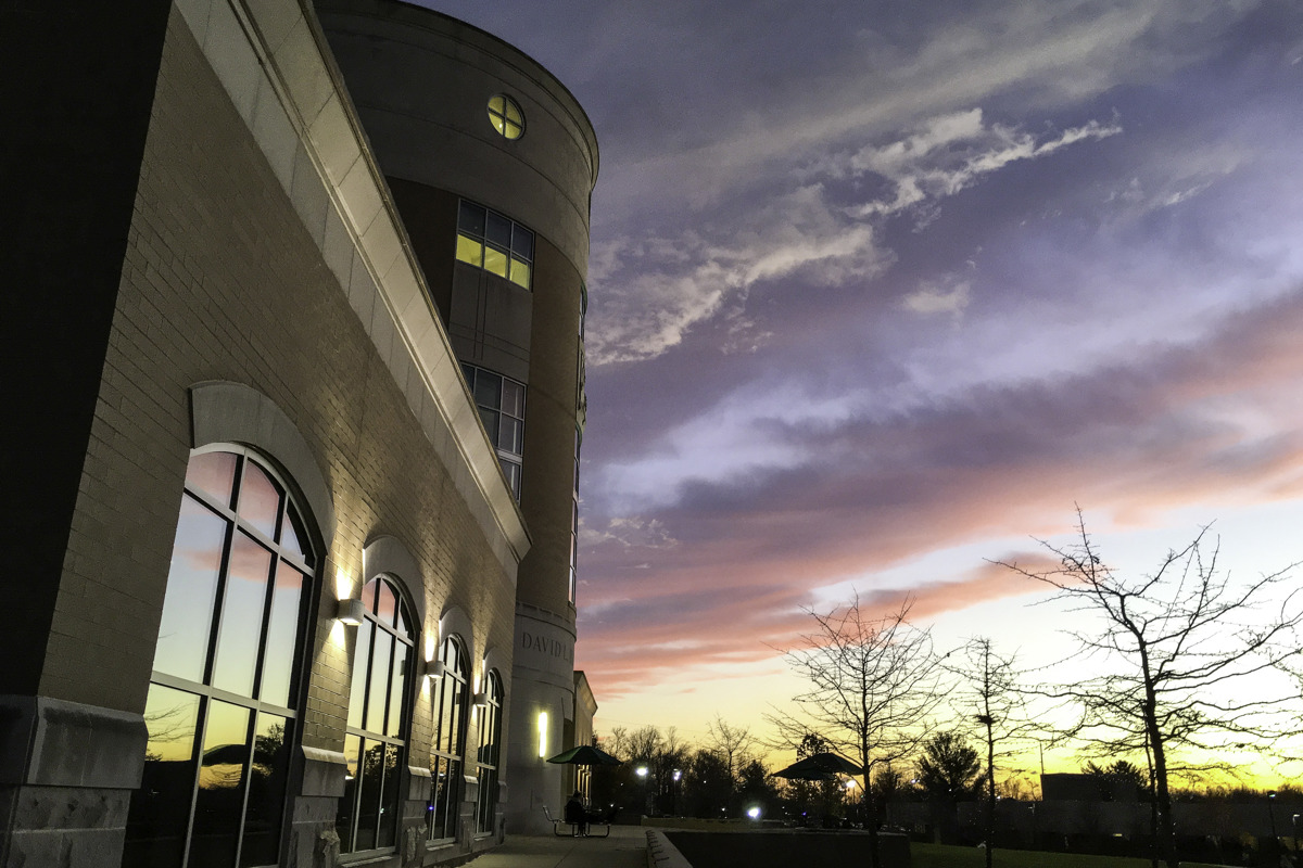 Sunset by David L. Rice Library