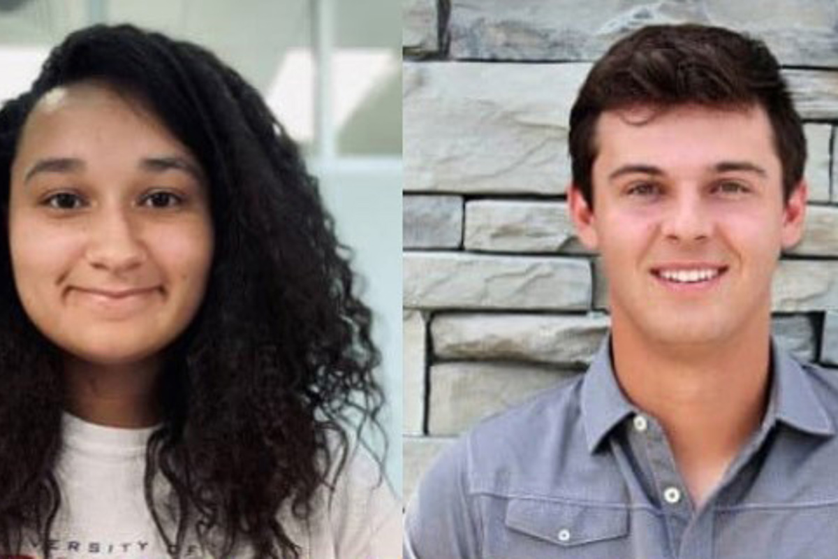 Images of two of the 24 2020 Distinguished Students