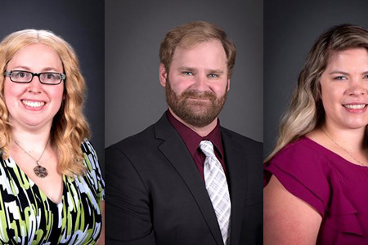 Dr. Nicole Becklinger, Amanda Hyett and Dr. Cody Strom
