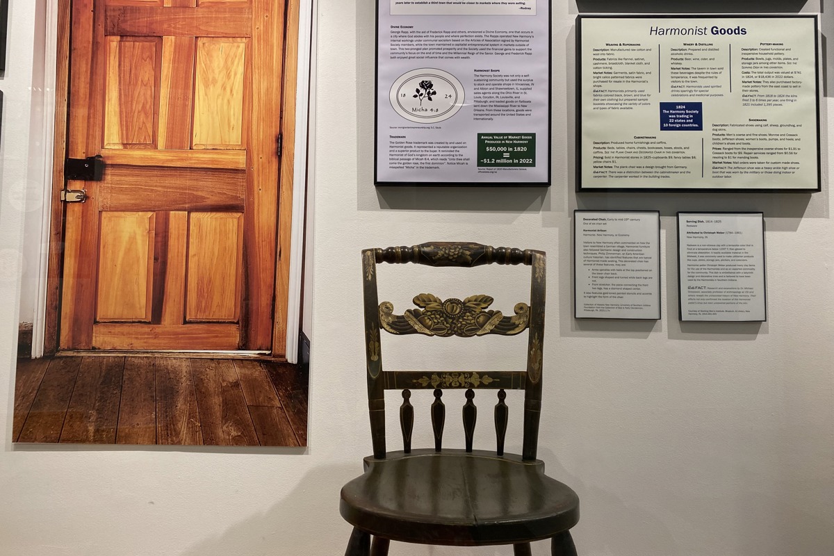 "Devout & Disciplined: Harmonists in New Harmony, 1814-1824" exhibition on display
