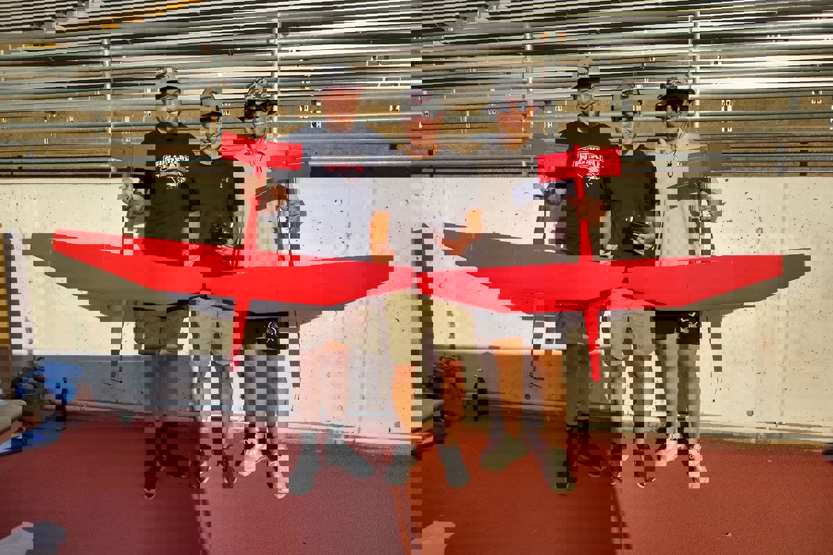 L to R: USI graduates Glen Rouch, Joel Knackmuhs and Isaac Whitehead