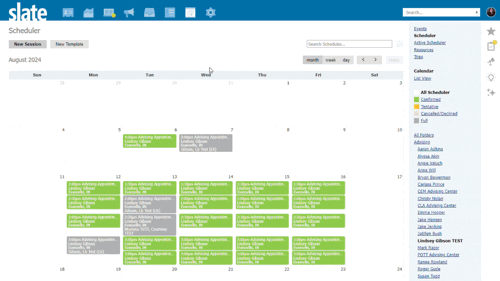 Adding Student to Appointment Slot through Scheduler