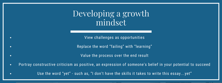 develop growth mindset