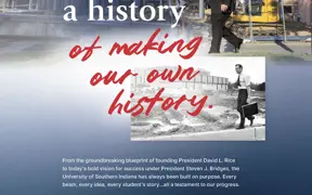 ad featuring historical photo of David L Rice recreated by Steven J Bridges