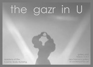 Graphic for event 'the gazr in U' by artistic group Maidens