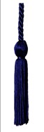 single navy blue cord with knot and tassel on each end