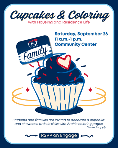 Cupcakes and Coloring Advertisement