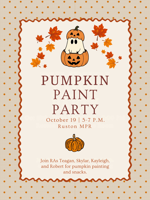 Pumpkin Paint Party