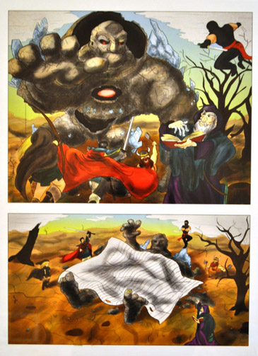 Andrew Simpson, Paper Beats Rock, digital illustration, 2015 Andrew Simpson, Paper Beats Rock, digital illustration, 2015