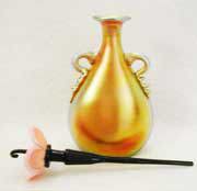 Gold Aurene Perfume with Rigaree and full length flower stopper from the Shovers' collection
