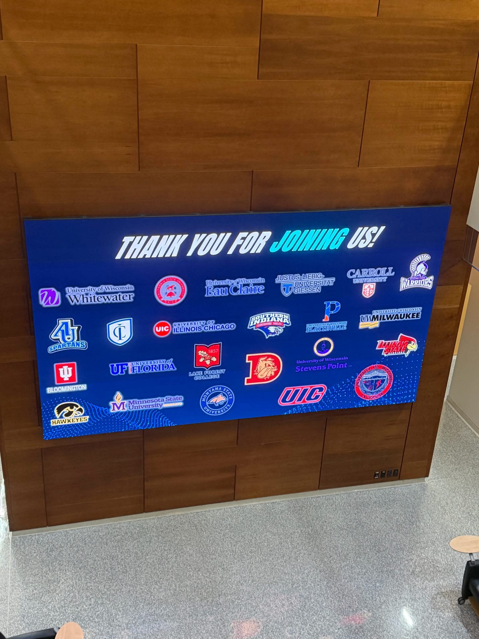 A list of chapters who joined the conference