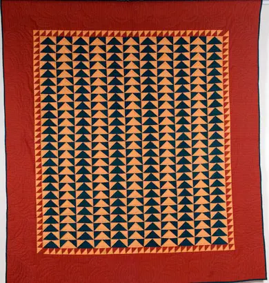 Quilt, Wild Geese pattern