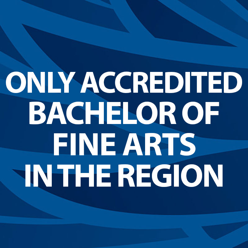 Only accredited Bachelor of Fine Arts in the Region