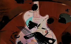 Red Gibson, laser print, Noah Lutz