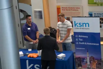 Campus life photo showing student activities and facilities