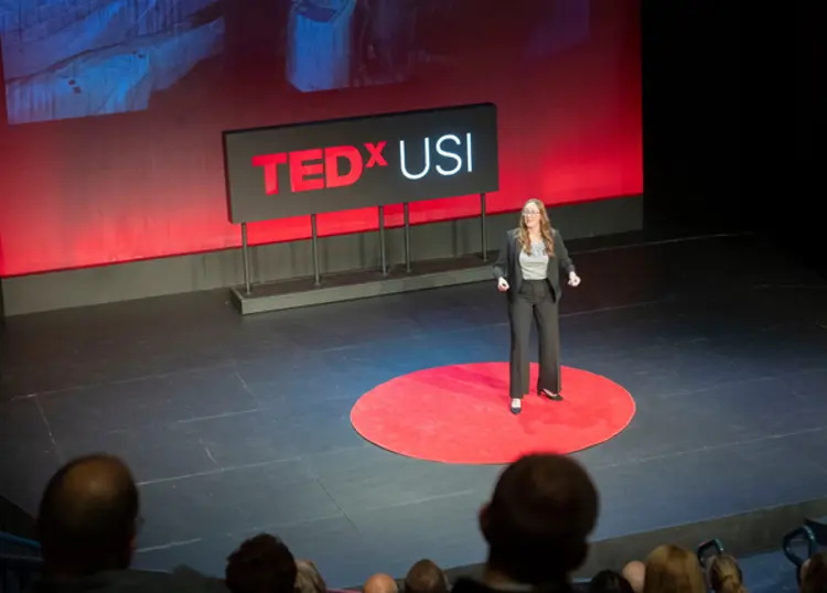 USI respiratory therapy student Rachel Borman gives TEDx talk