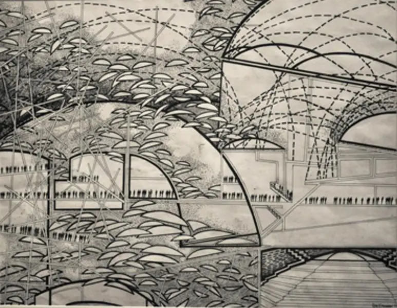 Space Flow, ink, 2015