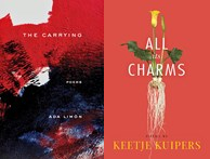 Covers of Ada Limón’s The Carrying and Keetje Kuipers’s All Its Charms