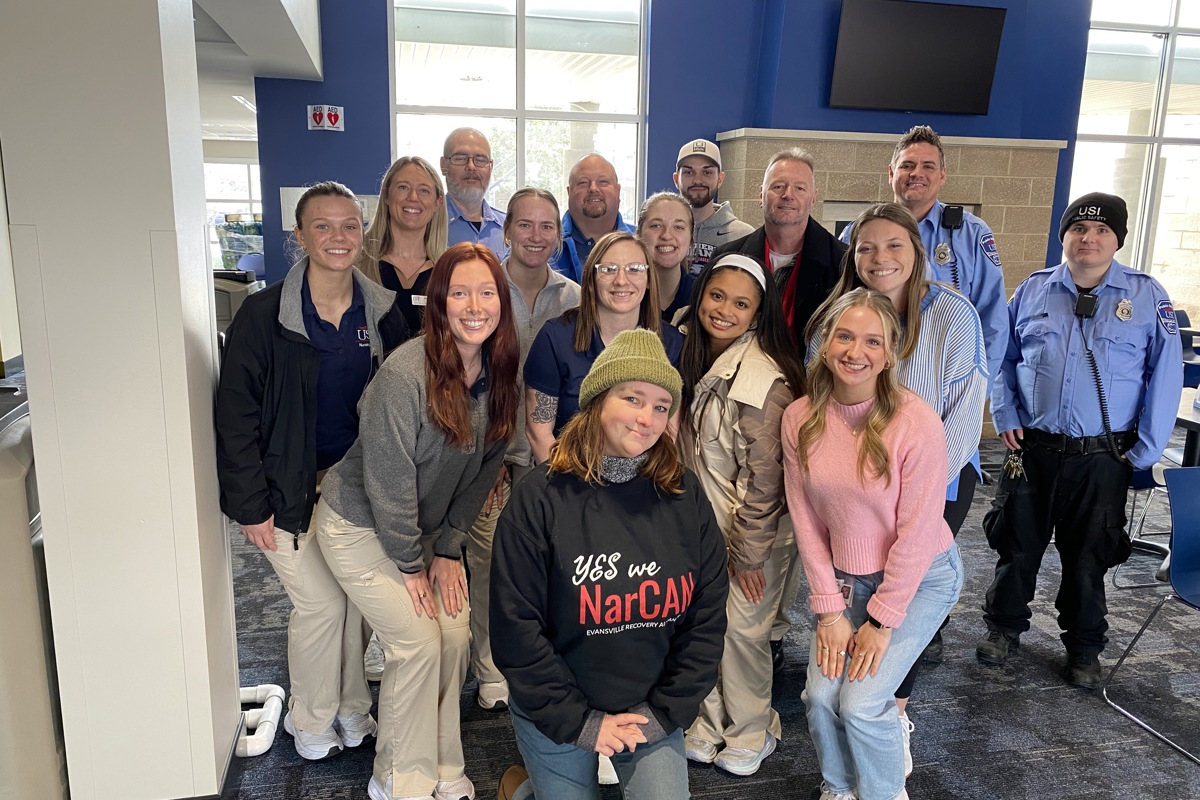 USI nursing students partner with Public Safety to install Narcan box on campus  
