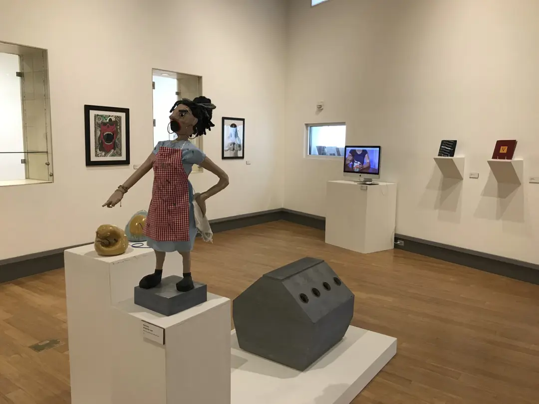 2D, 3D, and Digital artwork on display