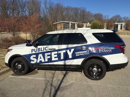 USI Public Safety SUV with vehicle graphics