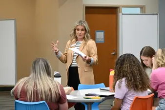 Campus life photo showing student activities and facilities