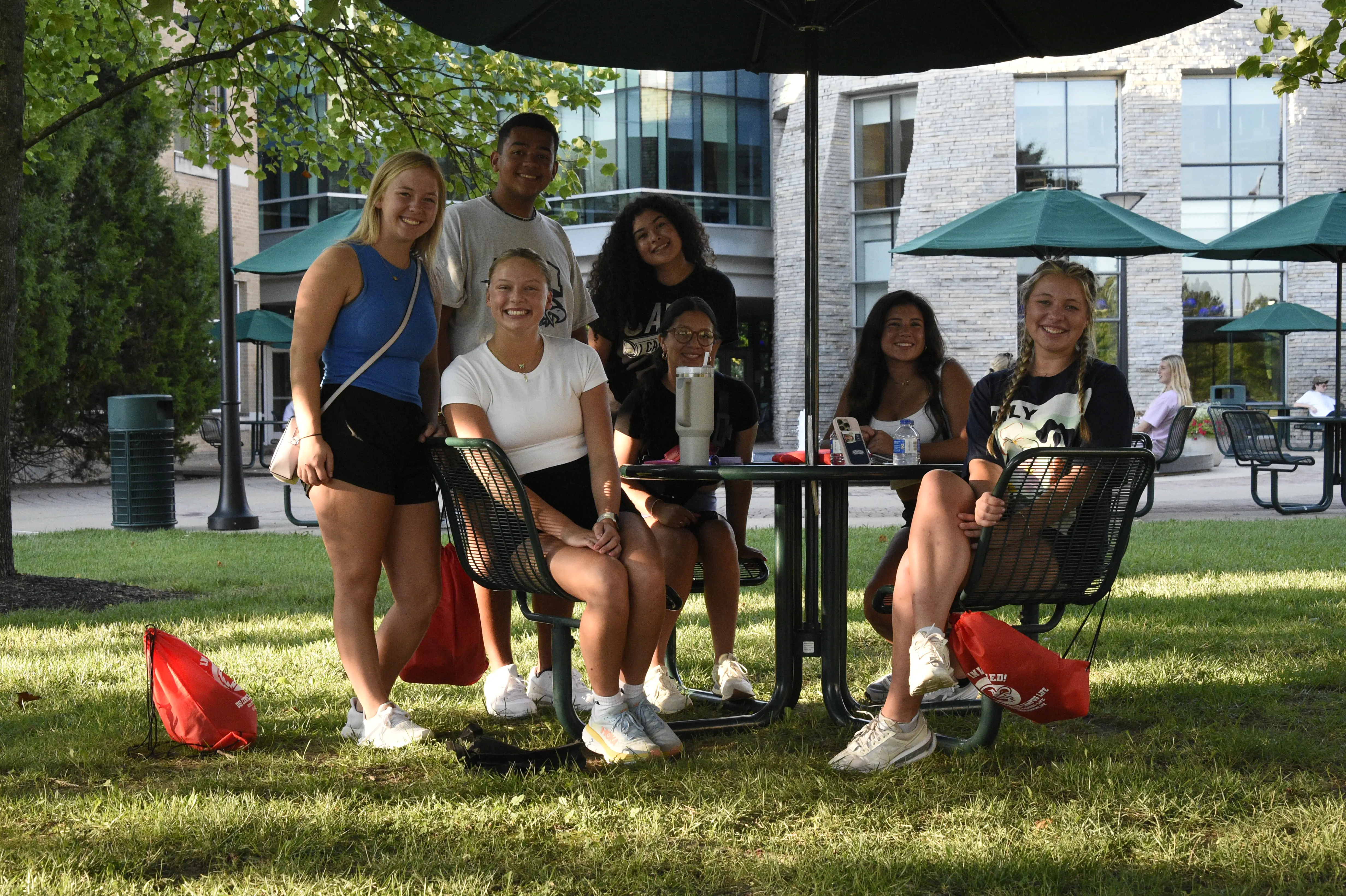 Welcome week leaders at spirit event