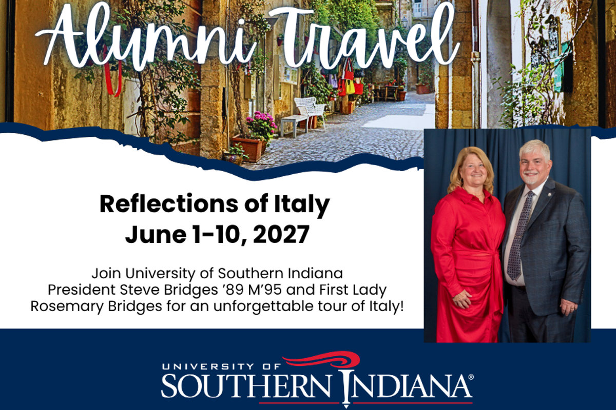 USI announces inaugural alumni travel experience with President and First Lady Bridges 
