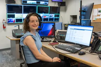 Campus life photo showing student activities and facilities