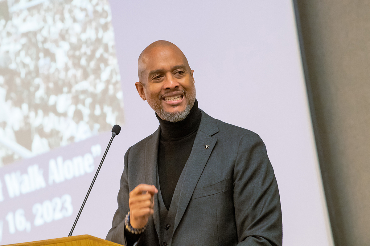 USI hosts sellout crowd for MLK Luncheon and speaker Keith Beauchamp 