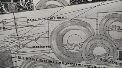 Space Flow, ink, 2015