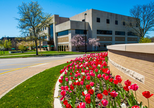 Health Professions Center in the Spring