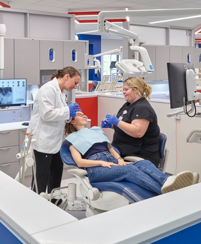 Dental hygiene closeup